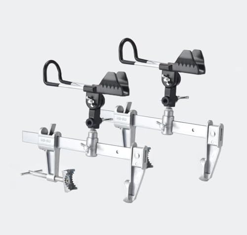 Stedan 2 Pack Fishing Boat Rod Holders for Kayaks, Bridge, Upgraded Multifunctional Stainless Steel Fishing Boat Rods Holder, 360° Adjustable 23cm Large Clip Opening Fishing Rod Holder, Easy to Carry