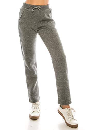 Unik Women's Active Fleece Sweatpants D Grey #TOP1