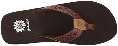 Yellow Box Women's Benji Wedge Sandal, dk Brown, 6.5 M US | Image 4