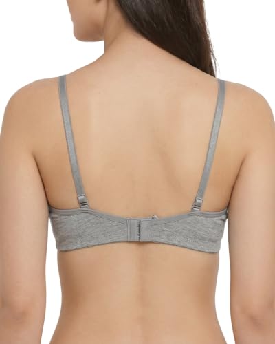 Image of Brida Monica Women's Seamless T-Shirt Bra with Transparent Straps | Full Coverage | Soft Cotton Blend | Non-Padded & Wire-Free