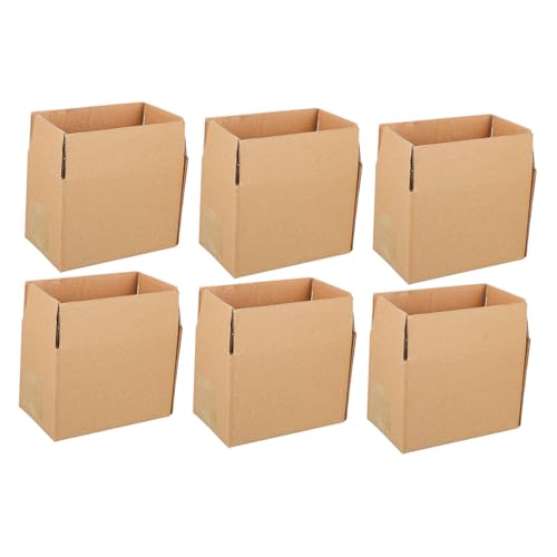 WEKAMOS 20 piezas Cajas de Cartón Pequeñas Super Resistentes para Embalaje y Envíos Cartones Kraft Liner Biodegradables para Paquetería y Almacenaje