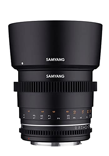 Samyang MF 85mm T1,5 VDSLR MK2 MFT – lichtstarkes T1,5 Tele Cine- und Video Objektiv für MFT Mount, 85 mm Festbrennweite, Follow Focus Zahnkränze Vollformat, APS-C und MFT, 8K Auflösung – Bild 3