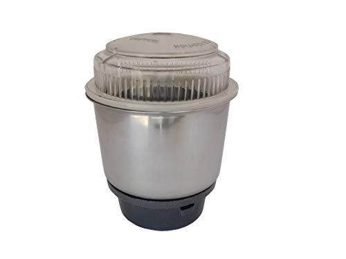 400ml Small/Chutney Jar for SUMEET Mixer Grinder Models "Traditional Domestic" Only (with Rubber Coupler) || Mixer Grinder Jar Replacement Parts & Accessories (Steel, 400 ml)