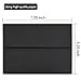 A7 Black Invitation 5x7 Envelopes - Self Seal, Square Flap,Perfect for 5x7 Cards, Weddings, Birthday, invitations, Graduation, Baby Shower, 5.25 x 7.25 Inches, 100 Pack, (Black)