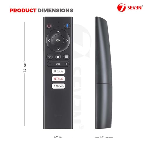 Image of 7SEVEN Voice Command Bluetooth Remote for Nokia Media Streamer Android Device and Replacement of Original Remote Control