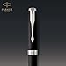 PARKER Sonnet Rollerball Pen, Matte Black Lacquer with Palladium Trim, Fine Point Black Ink (1931523), Matte Black and Chrome