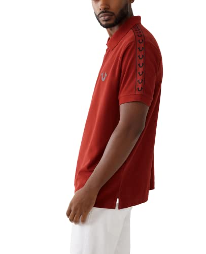 True Religion Men's Damask Short Sleeve Polo3