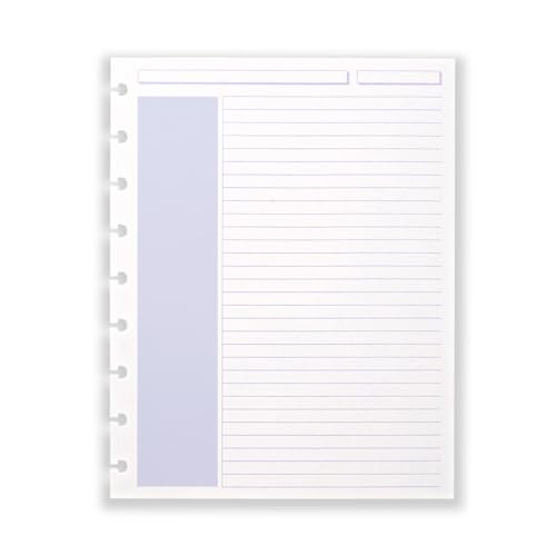 Levenger Circa Midway Shaded Annotation Ruled Refill – 100 Sheets, 7