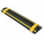 Allcam FCP 3m Rubber Floor Cable Cover/Cable Protector w/Hi Vis yellow Stripes & 15x 8 mm Cable Channel