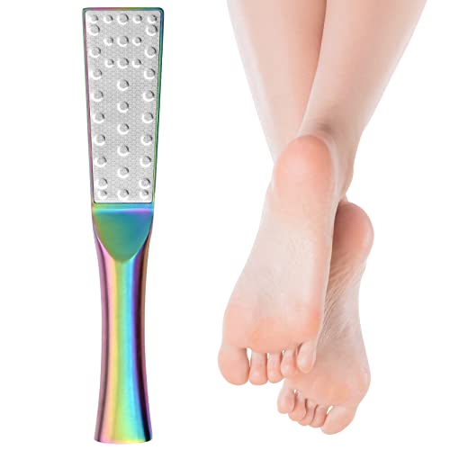 Râpe à pied acier inoxydable double face callosités talons