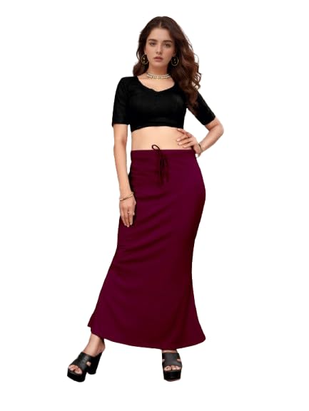 Stretchable Saree Shapewear Petticoat for Women, POY Blended,Petticoat,Skirts for Women,Shape Wear Dress for Saree-image-37
