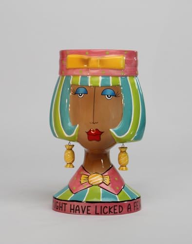 62618 Fine Ceramic Dollymamas African American Black Fashion Lady Cookie Candy Bowl by Joey LLC, 10-7/8