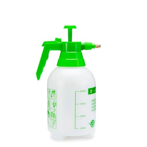 JHSDHYD Pulverizador Agua Pulverizador de agua manual - Regadera de jardín de 2 l con cabezal ajustable for plantas y flores en macetas con bomba de aire comprimido(2L White)