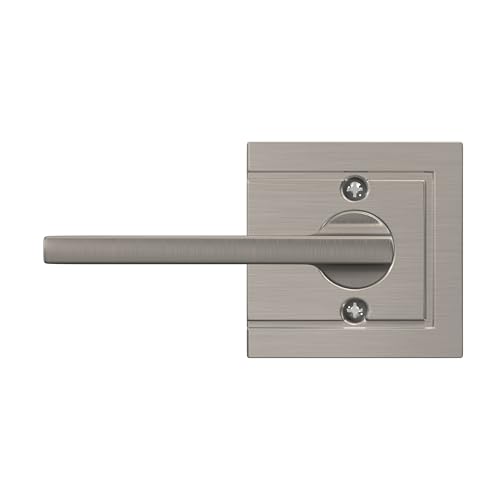 Image of SCHLAGE Latitude Non-Turning Dummy Door Handle, Reversible, Satin Nickel