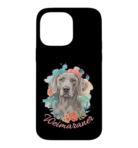 Weimaraner ���ʉ� �ԕ� ���D�� �|�p�I �X�}�z�P�[�X iPhone 14 Pro Max �p