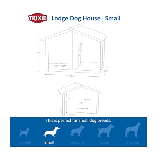 Trixie 39511 natura Hundehütte, M: 100 × 82 × 90 cm - 3