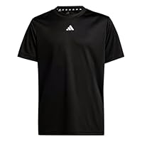 Adidas Sportswear Train Essentials Logo Kids' Regular Fit T-Shirt, Black/White, 11-12 Years