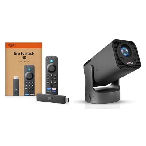 Amazon Fire TV Stick HD (newest model) and WZATCO Yuva Go Max Projector-image-13