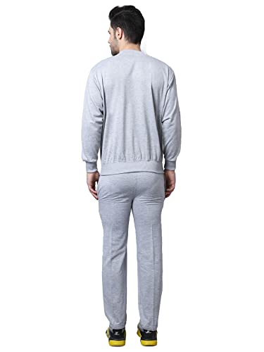 Image of Mack Jonney Fleece Solid Tracksuit Co-ord Set for Men (Pack of 2)-SW RN MLG MRN LOWER MLG MRN 04-P