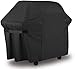 Produktbild Schwarz Grill Abdeckhaube, Grillabdeckung Wasserdicht BBQ Cover Schutzhuelle Haube Grill Abdeckplane für Weber Brinkmann, Char Broil, Holland and Jenn Air, 152 * 76 * 121cm