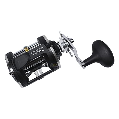 Carretilha Pesca Perfil Alto Okuma Convector CV 30 3 Rolamentos 4.0:1 Drag 7Kg Manivela: Esquerda