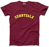 HotScamp Sunnydale Tshirt Unisex T-Shirt - Vampire Slayer TV 90s 00s Costume Retro - XXL Maroon