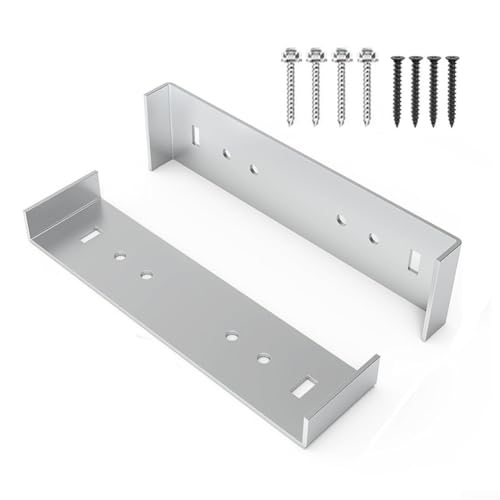 Soporte de montaje de buzón de metal para suelo de 8 pulgadas de ancho, soporte de aluminio resistente al óxido compatible con poste estándar, soporte resistente de 300 libras
