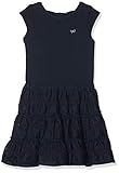  Lili Gaufrette Mädchen Gn30172 Dress Kleid, Blau (Deep Indigo 491), 3 Jahre (Herstellergröße: 3A)