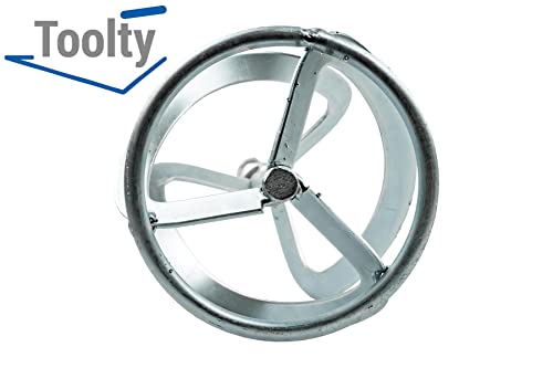 Toolty Assembled Professional Mixing Paddle 160 x 600mm - M14 Thread - Galvanized Steel, Mixer, Whisk, Stirrer - Positive 3-Blade - for Plaster, Gypsum, Adheives, Concrete, Cement, Glue, Paint, DIY - Image 6