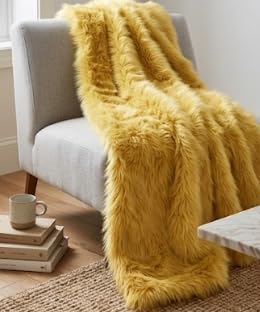 Image of Prokart Soft Faux Fur Fabric Cloth - 60 Inch Wide Pana | Fur Fabric Decorative Cloth for Crafting Soft Toys, Fancy Dress, Baby Photoshoot, Wedding Mandap & Party Decor (Gold, 5 Mtr)