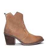 Botines camperos de piel para mujer color Visón, EU 37