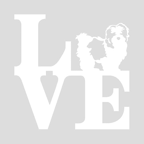 Mister Petlife Amor Shih Tzu - Adhesivo de vinilo para ventana de automóvil, parque de leones