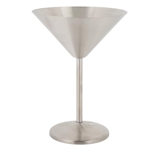 Mumusuki Casas de Martini de Acero Inoxidable, Copas de Cóctel Inquebrantable con Tallo, Taza de Bebida de Barra Reutilizable para Vino de Cóctel Champán