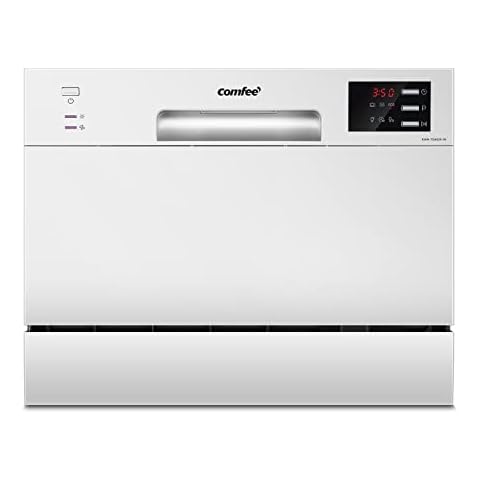 COMFEE' Compact Dishwasher with Delay Start Cover