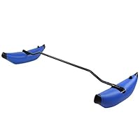 Fauitay Aufblasbarer Kajakstabilisator Kayak Float PVC-Kanu-Ausleger-Stabilisator-Kit Ausgleichs-Schwimmboot-Stabilisierungsstange Zubehör (Blau)