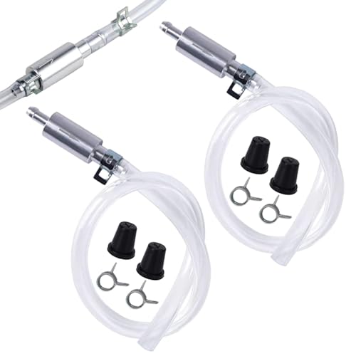 NBDIB 2PC Brake Bleeder Hose One Way Check Valve Tube Bleeding Tool Kit for Motorcycle/Car Clutch Hydraulic System Bleeding,One Man Brake Fluid Bleeder Kit with Tube & Clamp