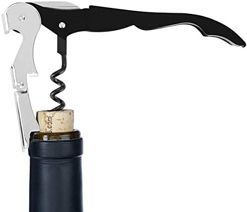 Monaldy Professional Waiters Corkscrew Wine Bottle Opener with Non Slip Handle and Foil Cutter for Sommelier Bartenders Friend New Home Essentials Cork Screw with Bottle Opener Housewarming Gift
