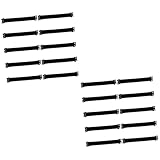 Cabilock 2 Sätze Batteriekrawatten Anhang Leistung Für Streifen Klein Binden Clips Bausatz Groß Drohnen Elastischer Befestigungsgurt Befestigungsgurte Gummiband Schwarz 10 Stück * 2