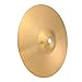 Milisten Brass Cymbal Hi-hat Crash Ride for Percussion Instruments Beginners and Professionals with Traditional Finish Strong Resistance to Deformation（1Pc）