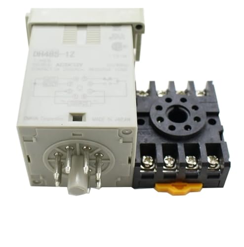 Commutateur de relais temporisé programmable DH48S LED haute précision avec embase