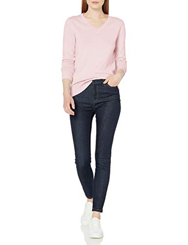 Image of Amazon Essentials Women's Lightweight Long-Sleeve V-Neck Cotton Sweater