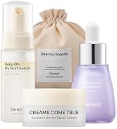 De:maf Trial Kit Skincare Set, 3 Essential Skincare Products with a Travel Pouch