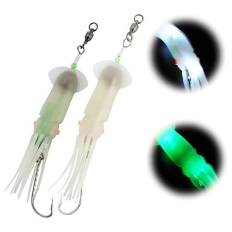 Dr.Fish LED Glow Squid Lure for Trolling Cover