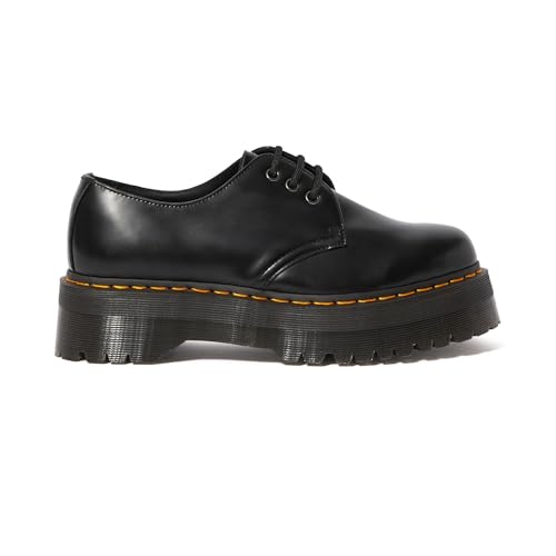 Image of Dr. Martens Womens 1461 Quad Smooth Leather Platform Shoes
