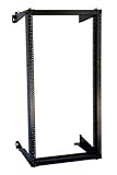 RAISING ELECTRONICS 22U Wall Mount Open Frame 19inch Server Equipment Rack Threaded 15 inch Depth Black (22U)