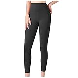 Uillui Women's All Day Soft Yoga Leggings High Waisted Workout Compression Yoga Capri Pants Seamless Gym Athletic Crop Pants Black
