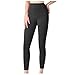 Uillui Women's All Day Soft Yoga Leggings High Waisted Workout Compression Yoga Capri Pants Seamless Gym Athletic Crop Pants Black