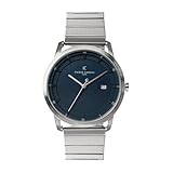 Diametro cassa: 43 mm Pierre Cardin Orologio da uomo analogico al quarzo con cinturino in acciaio inossidabile CLC.6005