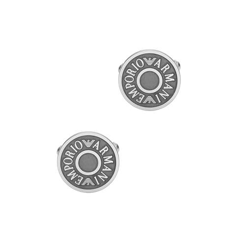 Emporio Armani Men's Stainless Steel and IP Gun-Plating Cufflinks (Model: EGS3095040)