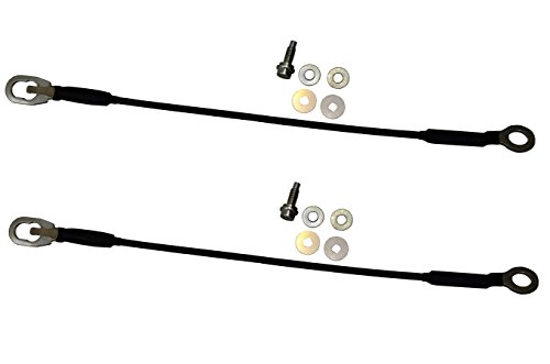 Pt Auto Warehouse Tc-Ni004-P - Tailgate Lift Support Cable - Length 16 3/4 Inch, Left/Right Pair #TOP24